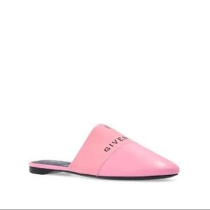 NIB $550 GIVENCHY Bedford Logo Mule in Pink - Size 37.5!